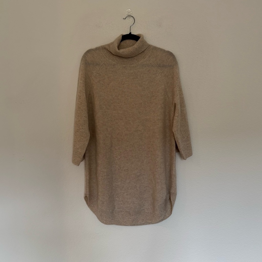 Soft by Naadam Cashmere Waffle Turtleneck Sweater